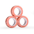 Magnetic Rings Fidget Spinners Stress Relief Toy for Kids Adult Anxiety Decompression Fidget Toys Sensory Cool Spinner Rings Set